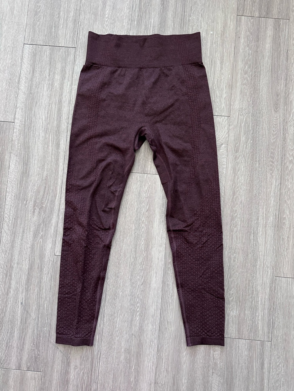 Seamless High-Waist Leggings in Deep Plum Gym Shark Dupe